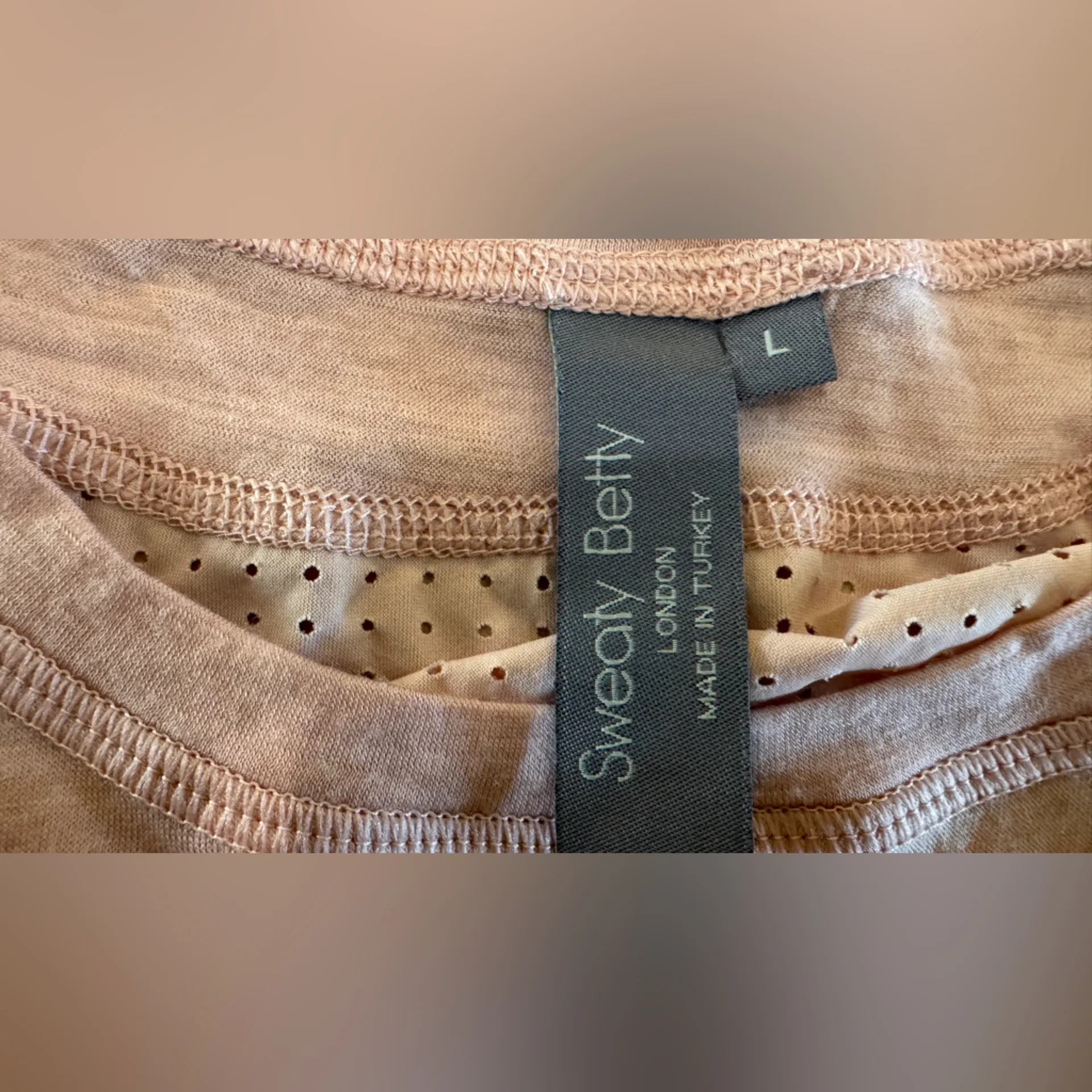 Sweaty Betty Breeze Merino Long Sleeve Run velvet rose Top pink size large - Image 3