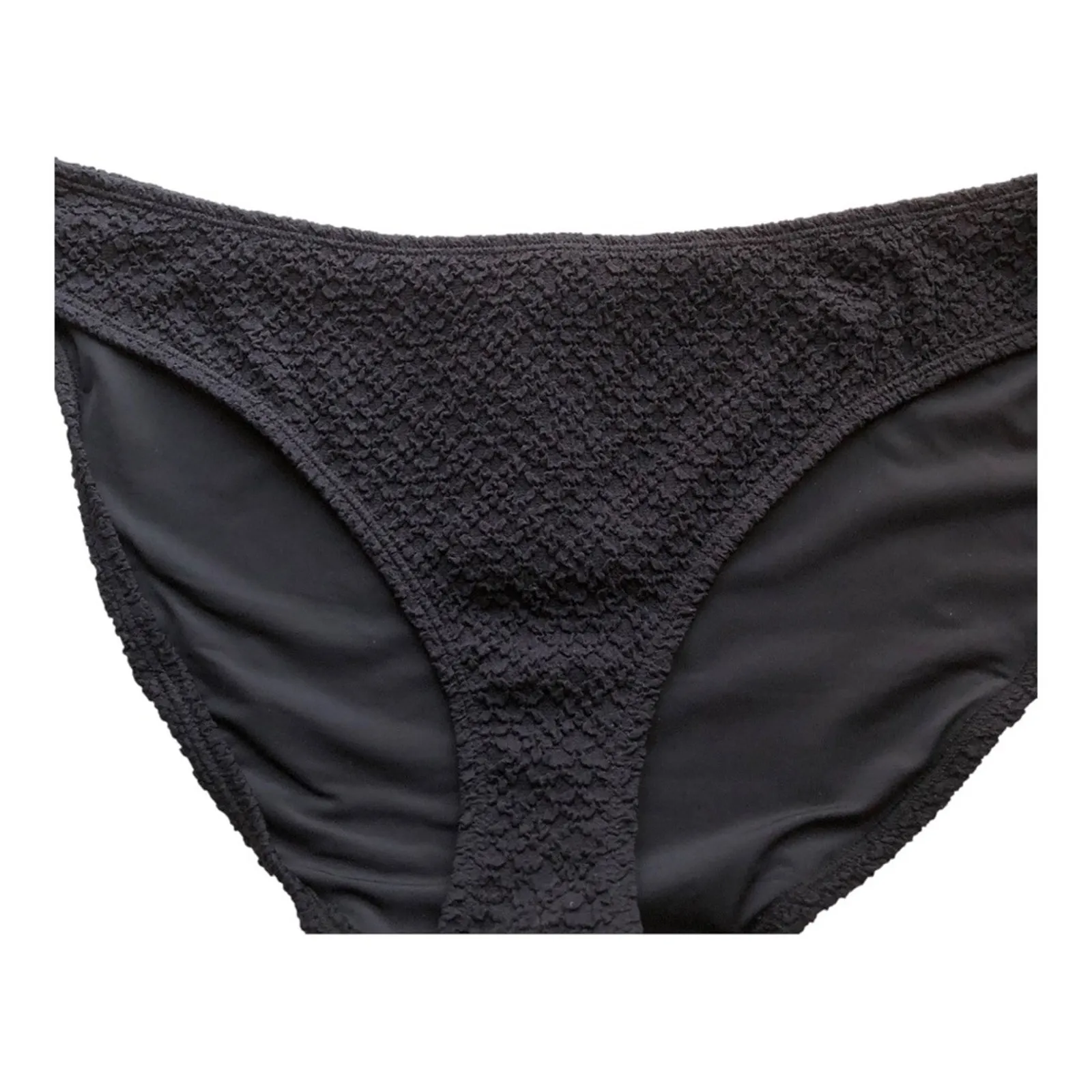 Mindy x Andie Swim NWT Elevated Textured Popcorn 2-Piece Bikini Classic Black XL - Image 7