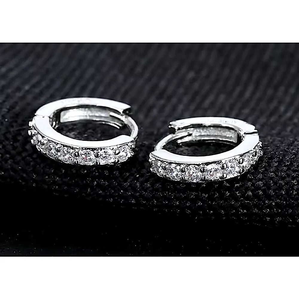Huggie‎ Hoop Earrings | 925 Sterling Silver - Image 14