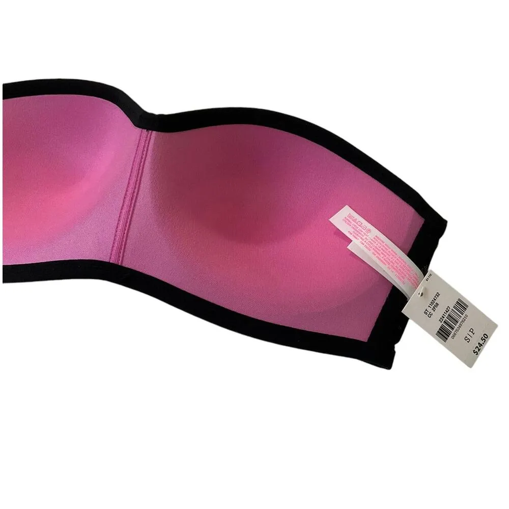 10-33 Pink by Victoria's Secret Bandeau Bikini Top Swimsuit Women Sz Small NWT - Image 5