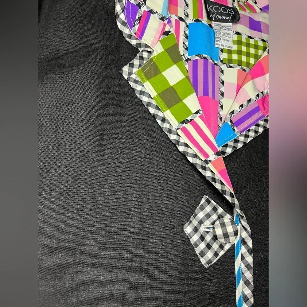 Koos of Course! Reversible blazer sz large Black - Image 3