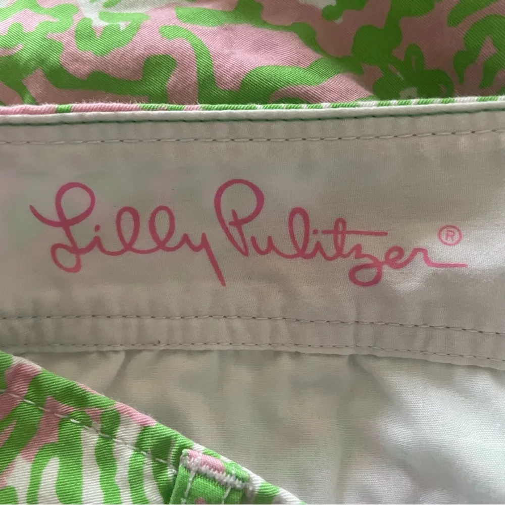 Lilly Pulitzer Women’s Callahan Shorts Size 2 Sunnyside Lion Print Pink Green - Image 36