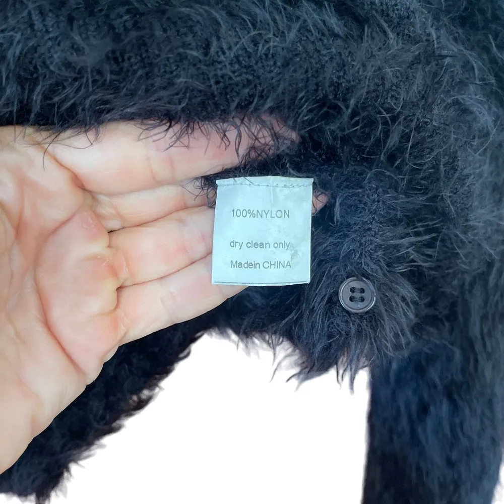 Freeloader, eyelash knit, asymmetrical cardigan/wrap sweater - Image 4