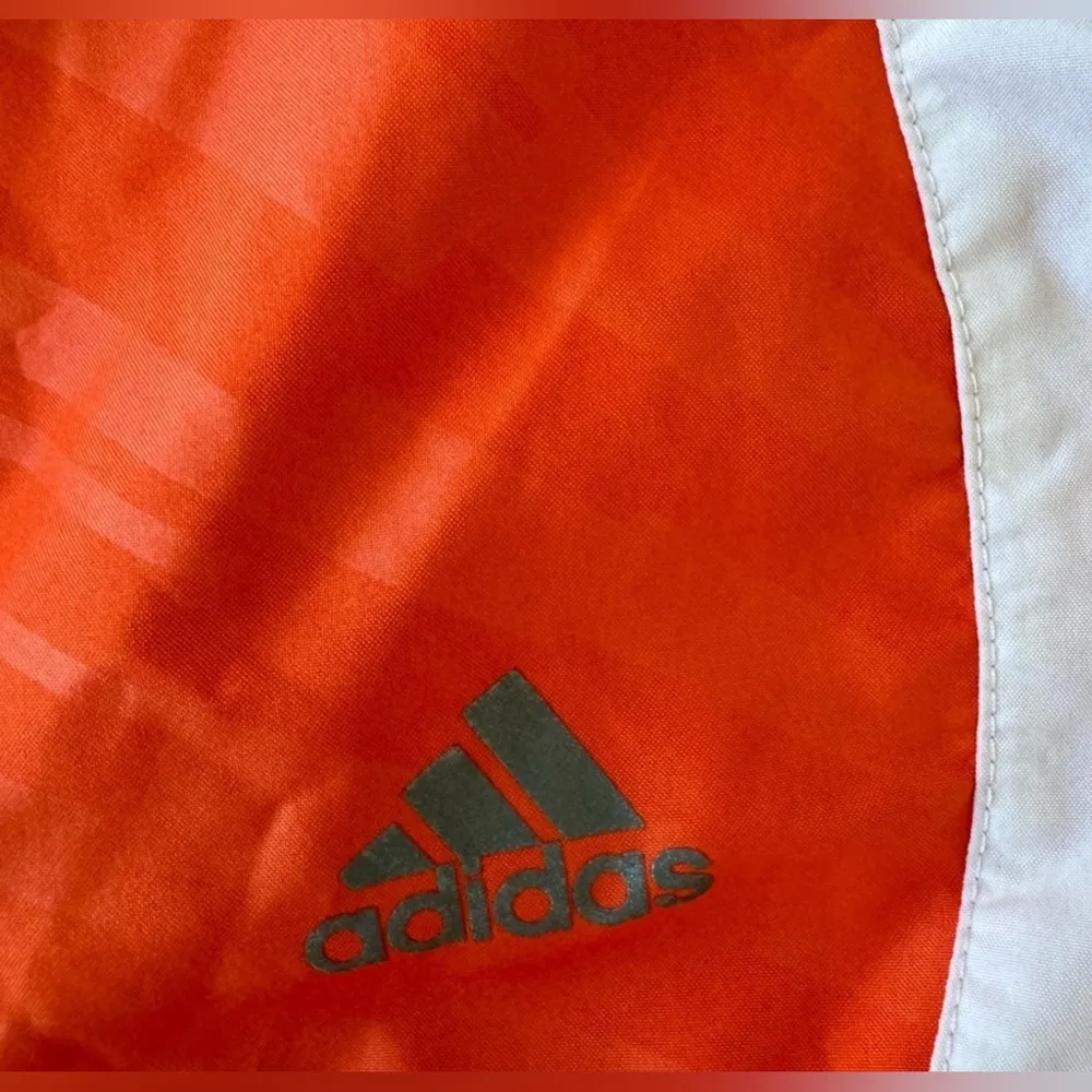 Adidas Orange and White Creamsicle Running Shorts - Image 4