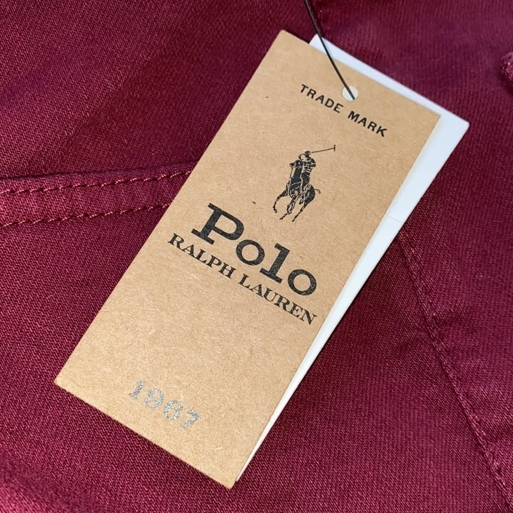 Polo Ralph Lauren jeans red plum color NEW high rise stretch Tompkins - Image 12