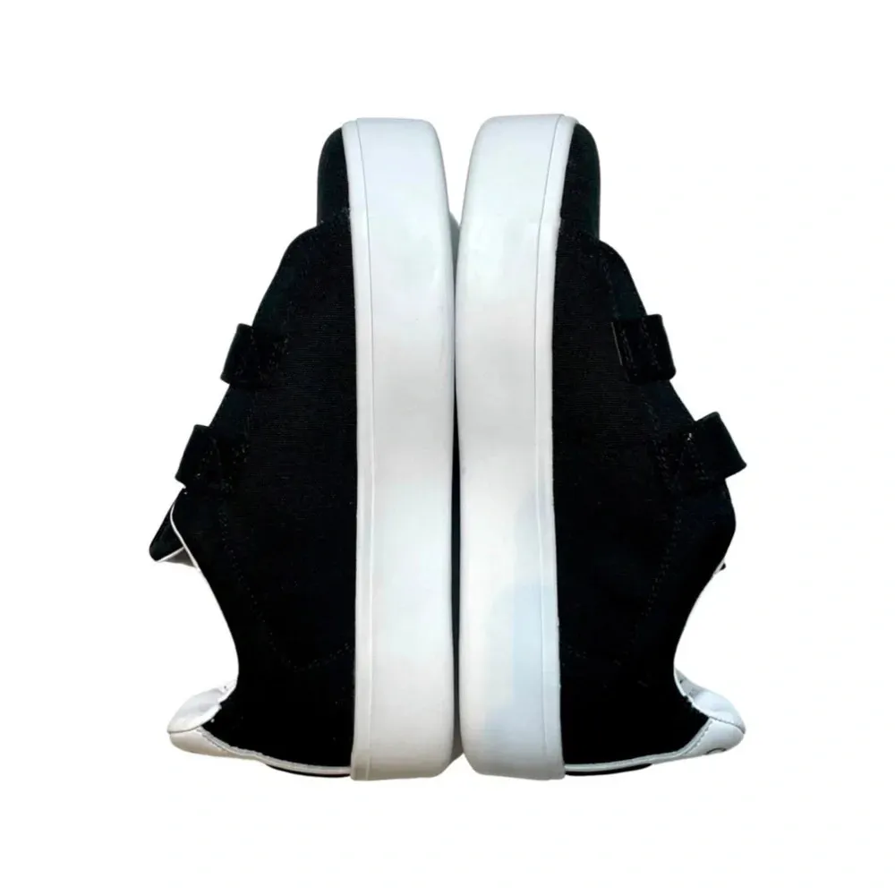 NWT GOATS 305 Canvas White Leather Platform Sneakers Size 8.5 - Image 4