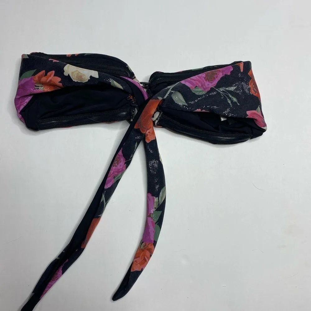 Beach Bunny Her Majesty Floral Bandeau Bikini Top - Image 11