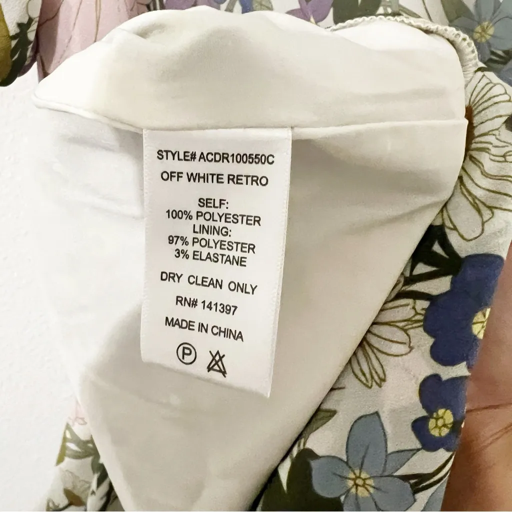 NEW ASTR the Label Santorini Dress Retro Floral One Shoulder Revolve Small S - Image 6