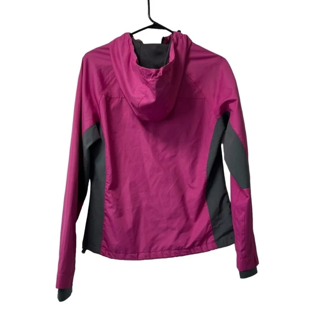 New Balance Performance Running Jacket Women Size Small Windbreaker Purple Sport - Image 2