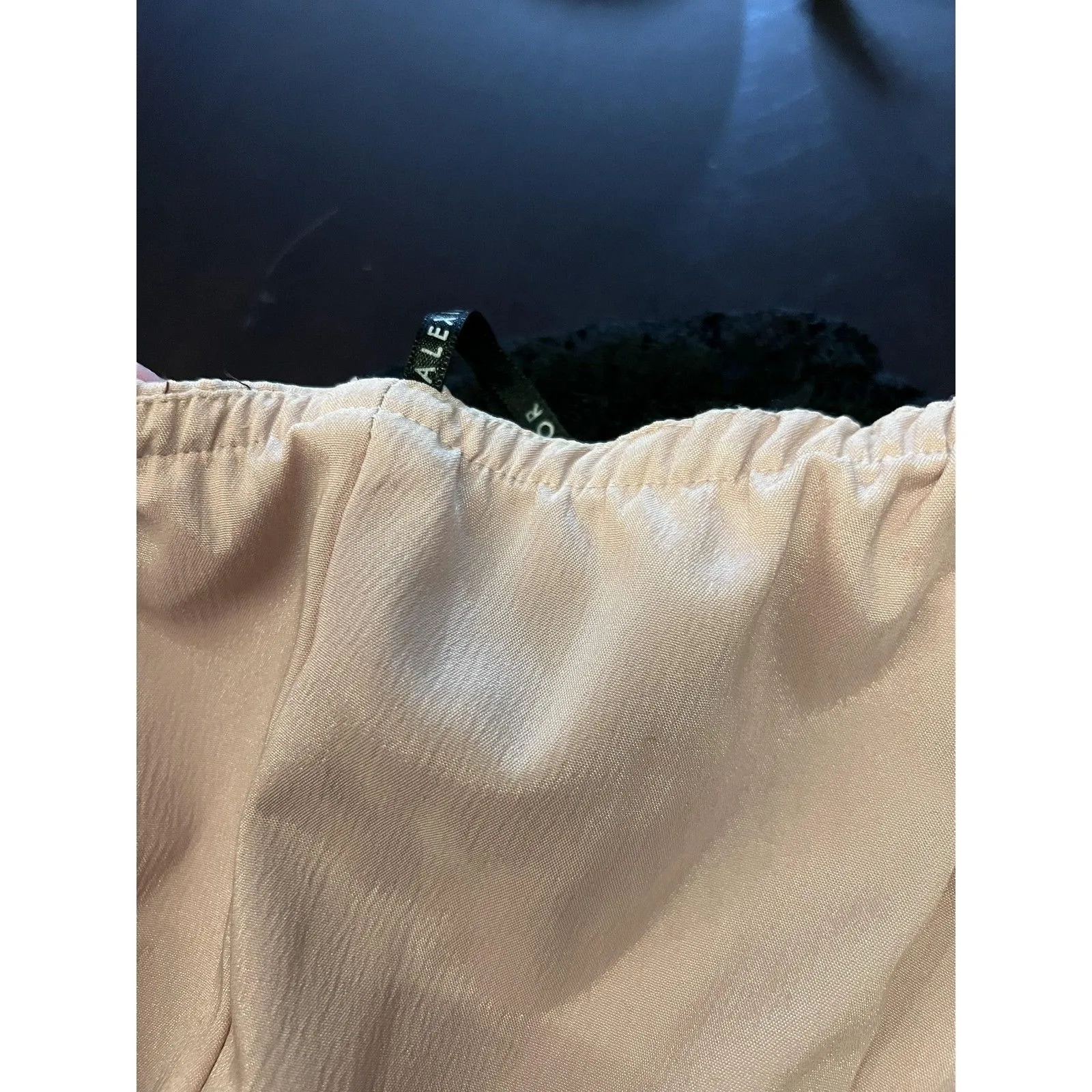 Alexia Admor Dress Womens XS Black Nude One Shoulder Lace One Sleeve Mini USA - Image 11