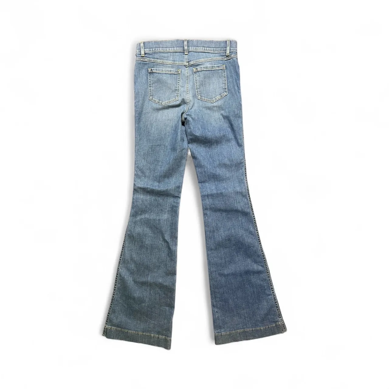 Spanx Women's Medium Flare Boot Wide Leg Pull On Denim Jeans Tummy Control Light - Image 2