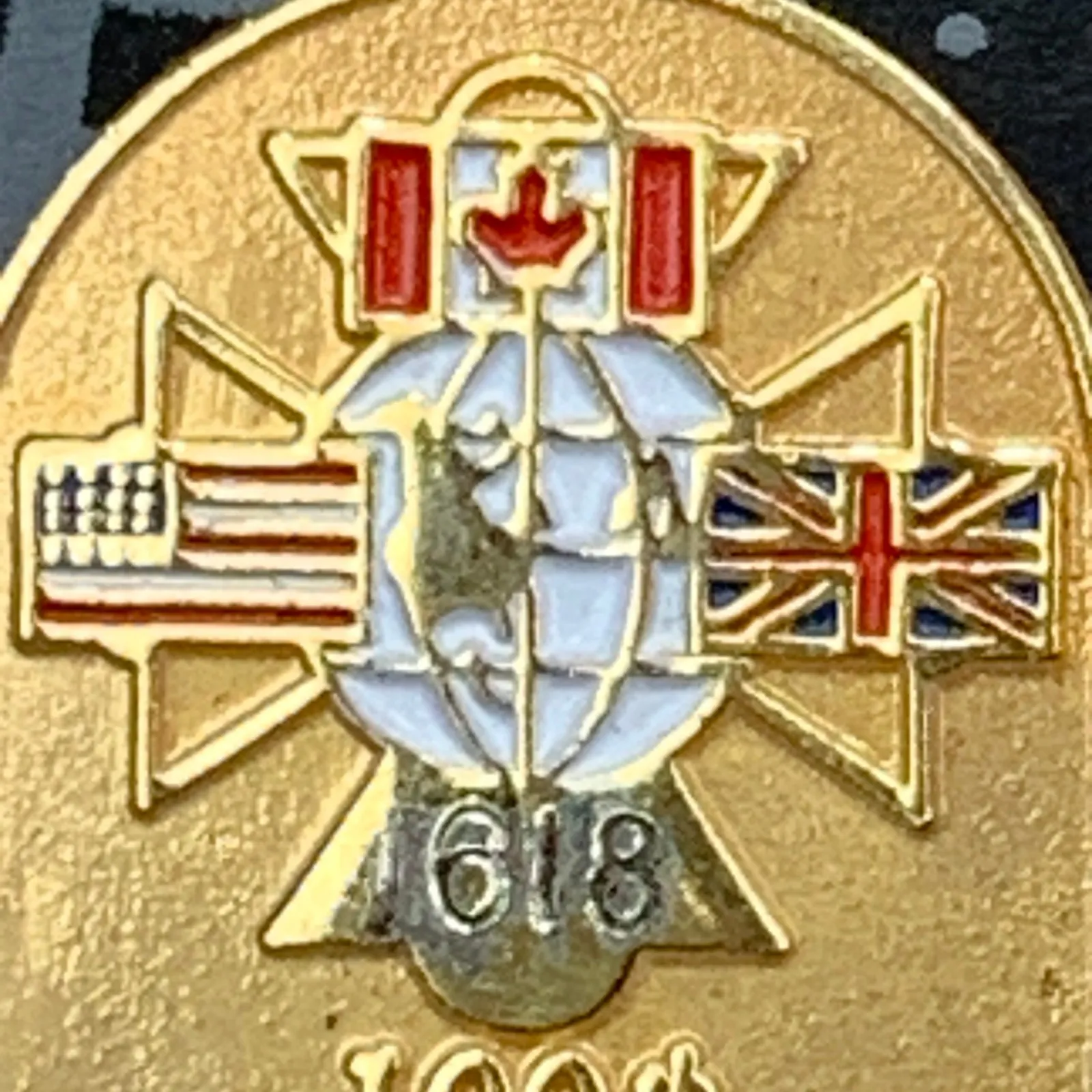 International Order of Foresters 100th‎ Court Anniversary Pin 618 Ultra 92 Gold - Image 2