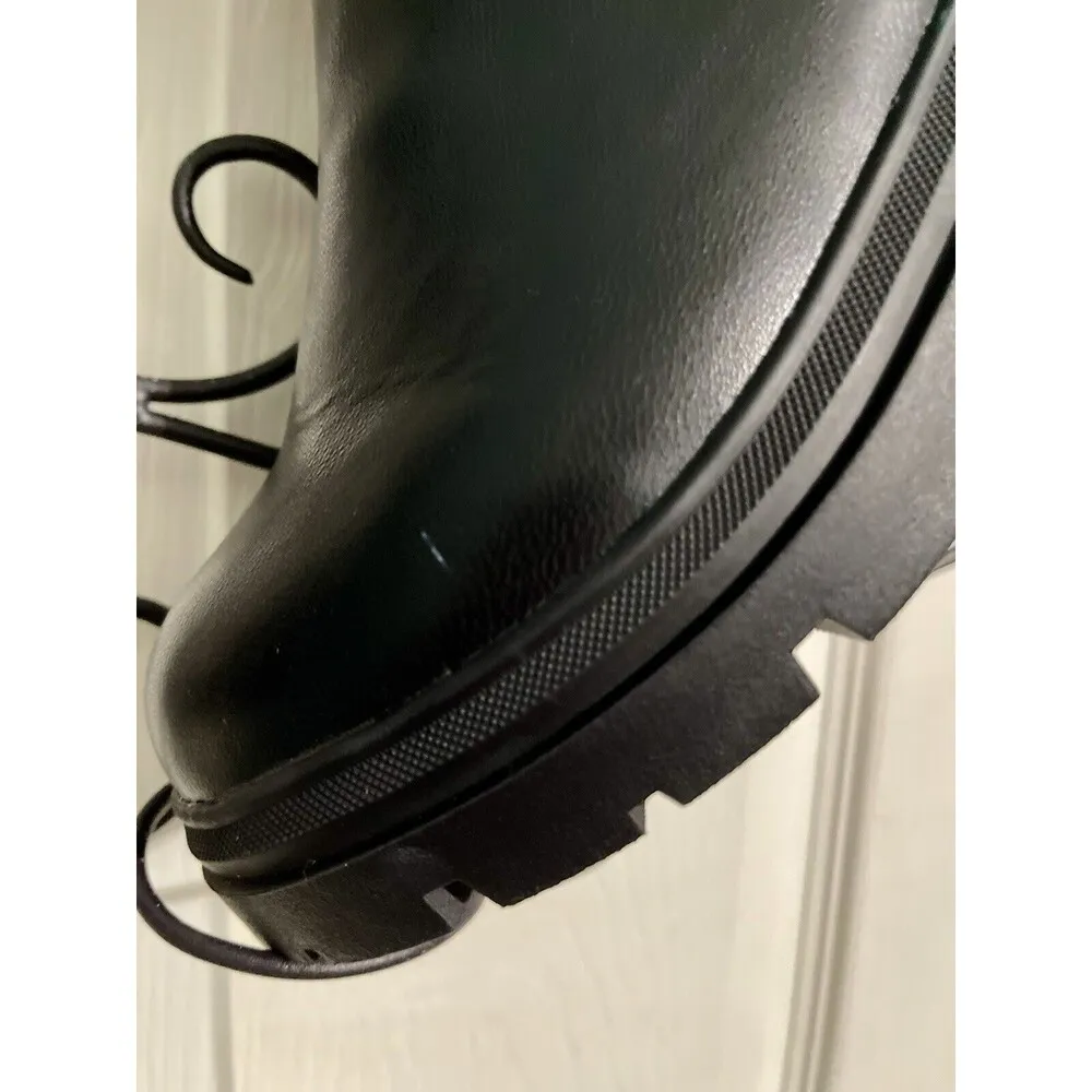 Black Juicy Couture Boots Sz 5 Ankle Boots Side Zip Juicy Logo W Beading - Image 4