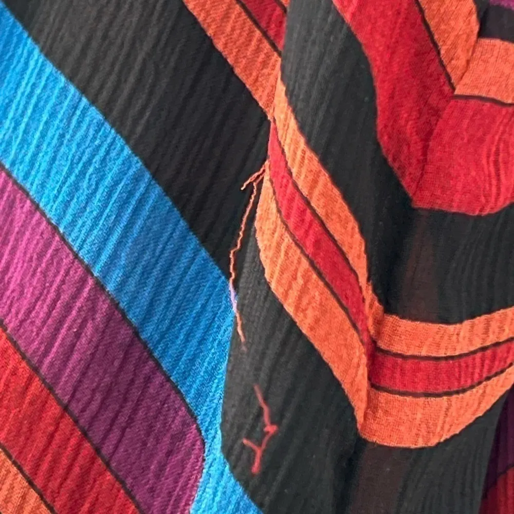 Joie Silk Jesbelle Sunset Stripe Silk Midi Dress | Rainbow | Medium - Image 7