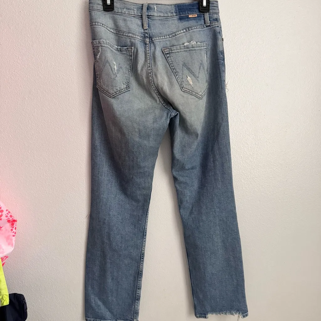 Mother The Tomcat Ankle Quite Contrary Jeans Blue Size 27 - Image 9