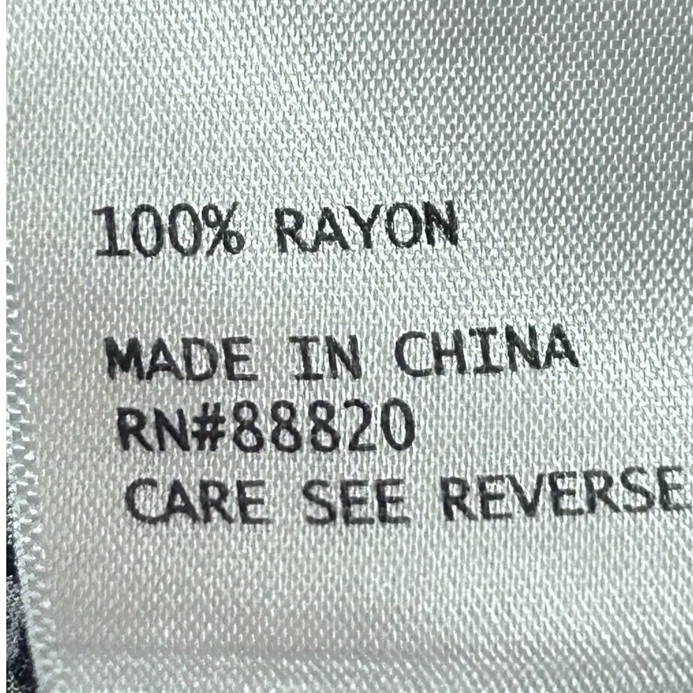 Ava Christine Women's Blue White Long‎ Sleeve V - Image 4