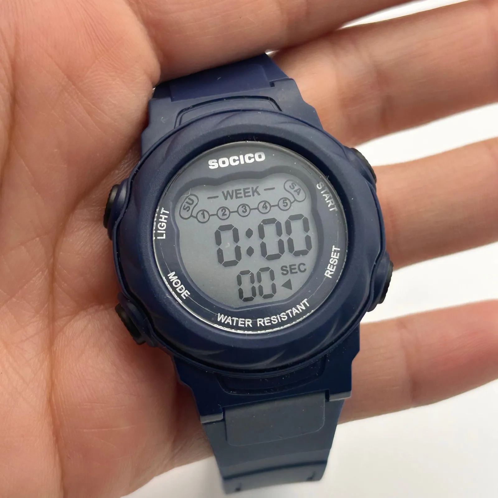 SOCICO Black Tone WR St. Steel 35mm Women’s Digital Watch Working New Battery - Image 4