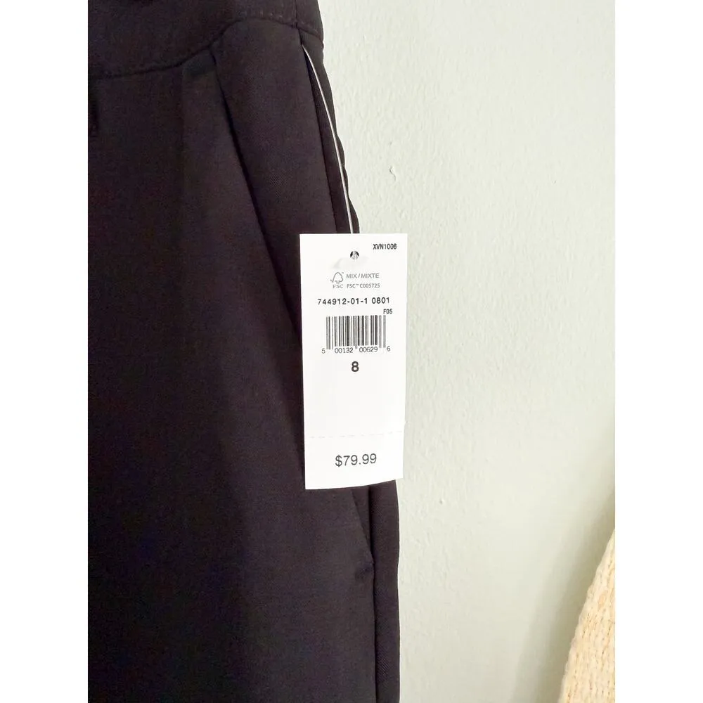 Gap | NWT | Mid Rise Easy Straight-Leg Pants in True Black | Sz 8 - Image 6