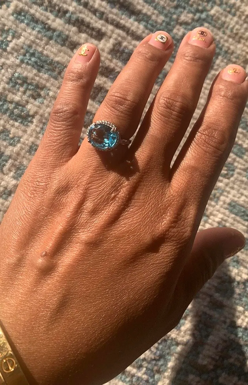 Beverly Hills Boutique Ring... Blue - Image 3