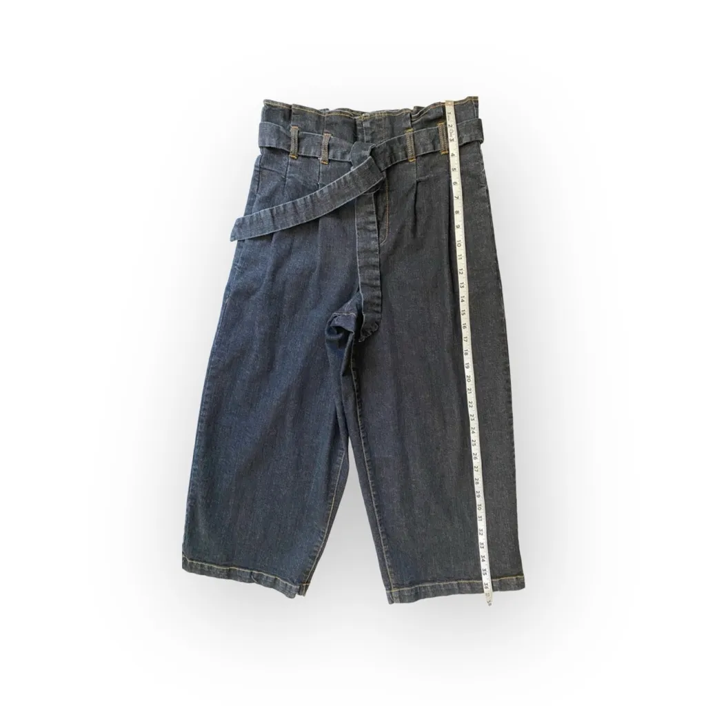 Rachel Roy Denim Wide Leg Stretch Capri Size‎ 29 Blue - Image 11