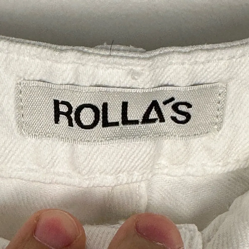 Rolla's Heidi High Rise Loose Ripped Straight Jeans Women’s Sz 27 White - Image 8