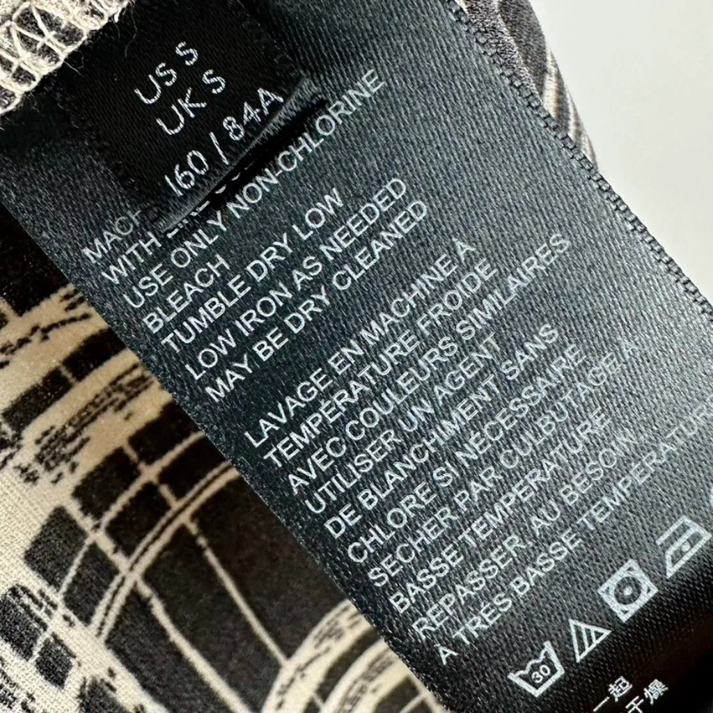 Urban Outfitters Daphne Plaid Wrap Dress Black/Beige Sz S MWT - Image 14