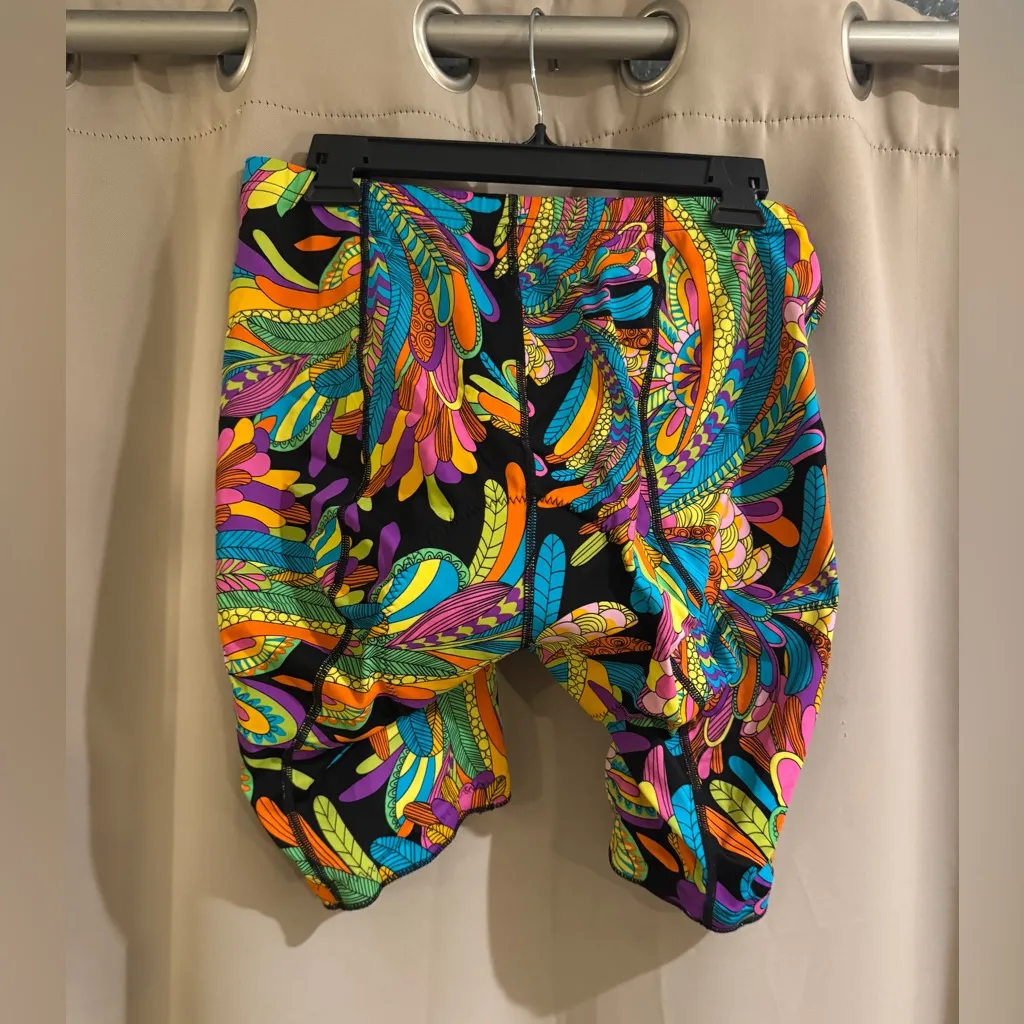 Source Unknown Multicolor Patterned Bike Shorts - Image 3