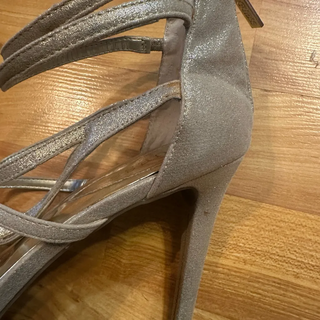 Guess  Gold Metallic Strappy Heels size 10 - Image 2