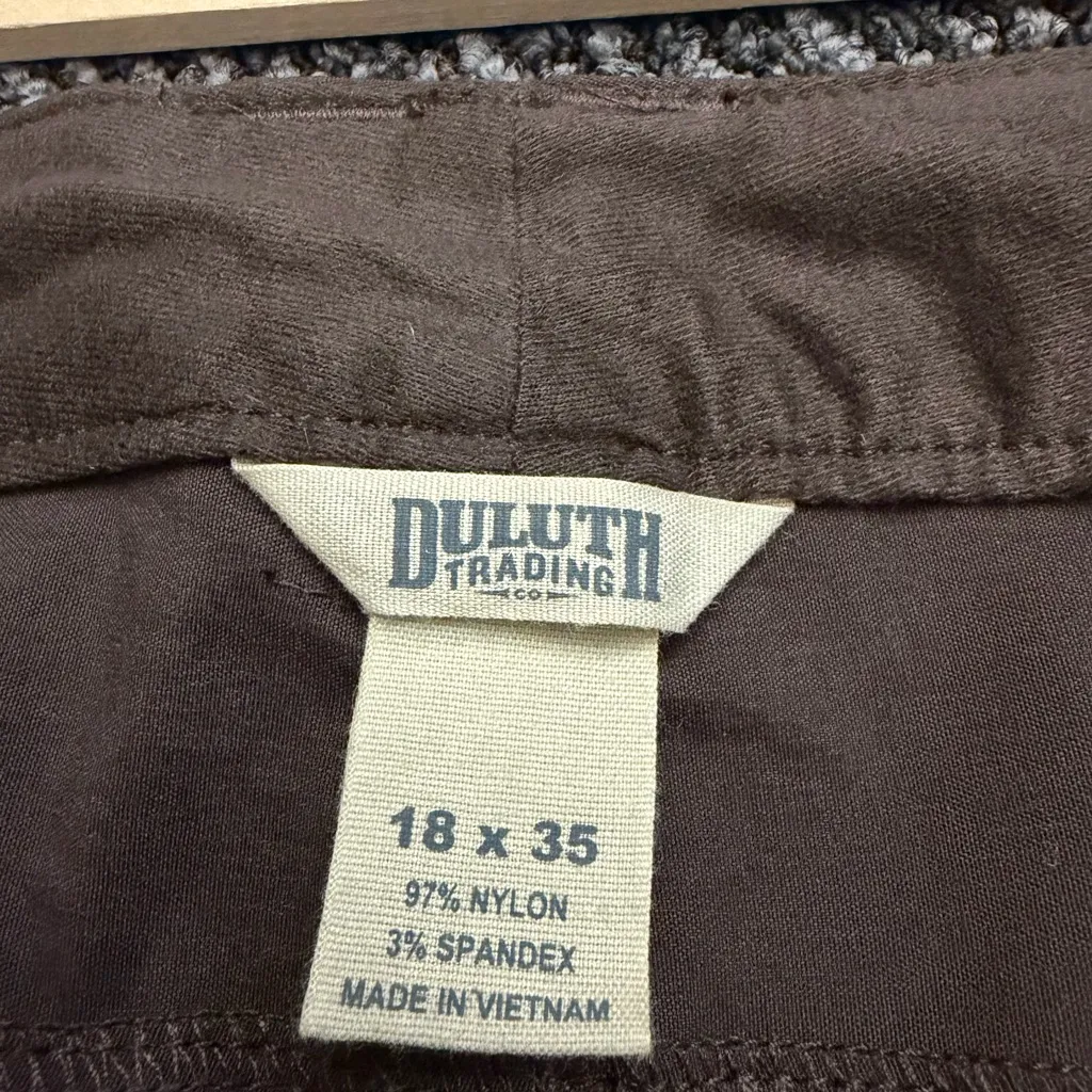 Duluth Trading WM DuluthFlex Dry on the Fly Pants 18x35 Brown Size 18 - Image 3