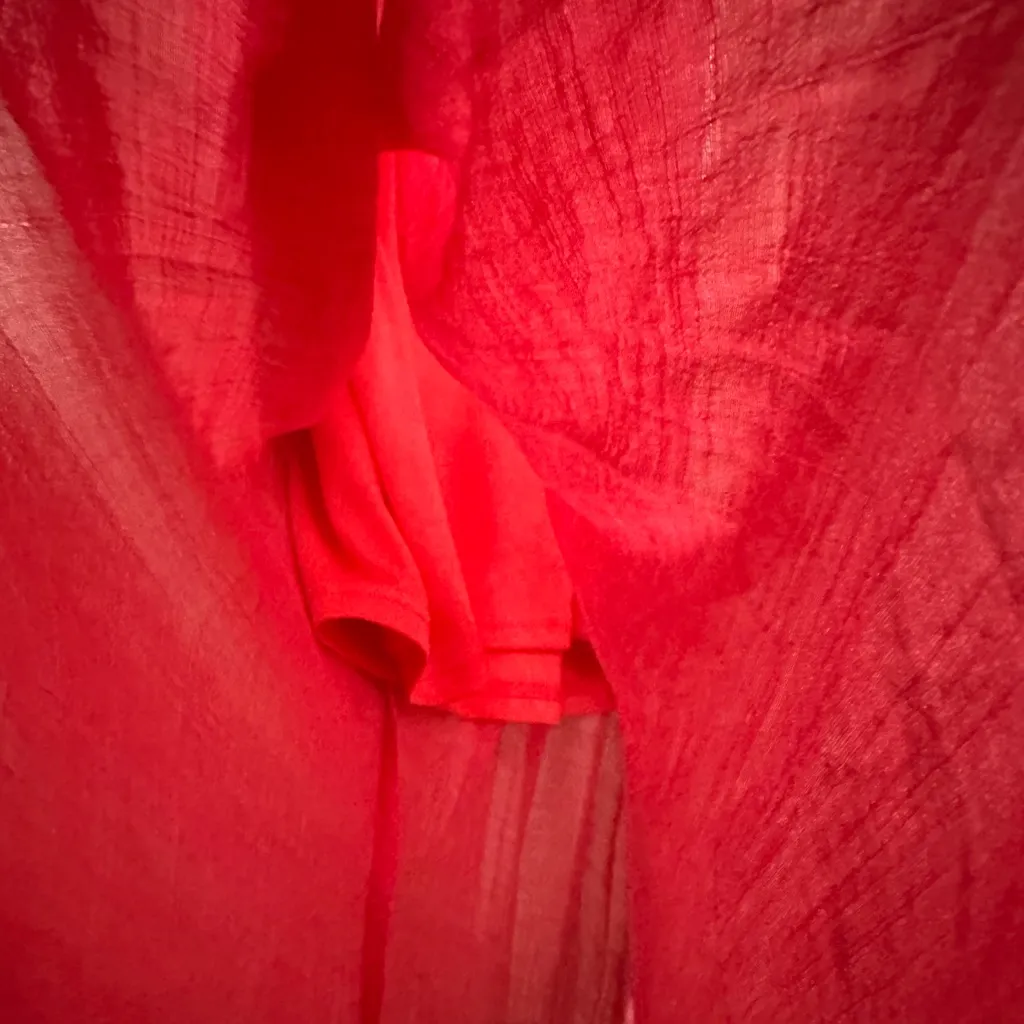 L Love Pink Short Sleeve Flowy Maxi Dress size small - Image 6