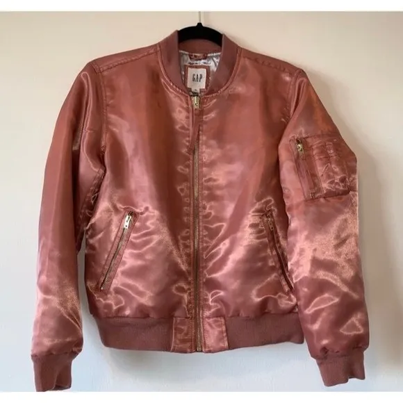 GAP Primaloft Dusty Rose Bomber Jacket‎ XS - Image 8