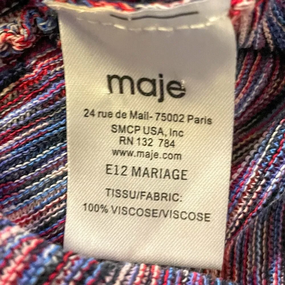 Maje Fit and Flare Sweater Knit Stretch Skirt, EUC, Size Small, MSRP $265 - Image 9