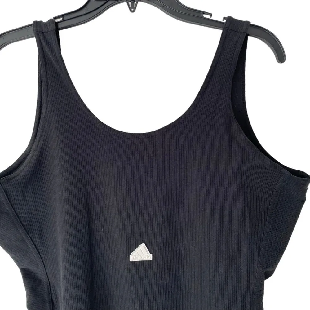 Adidas Black Rib Black Bodysuit NWTS size Large - Image 5