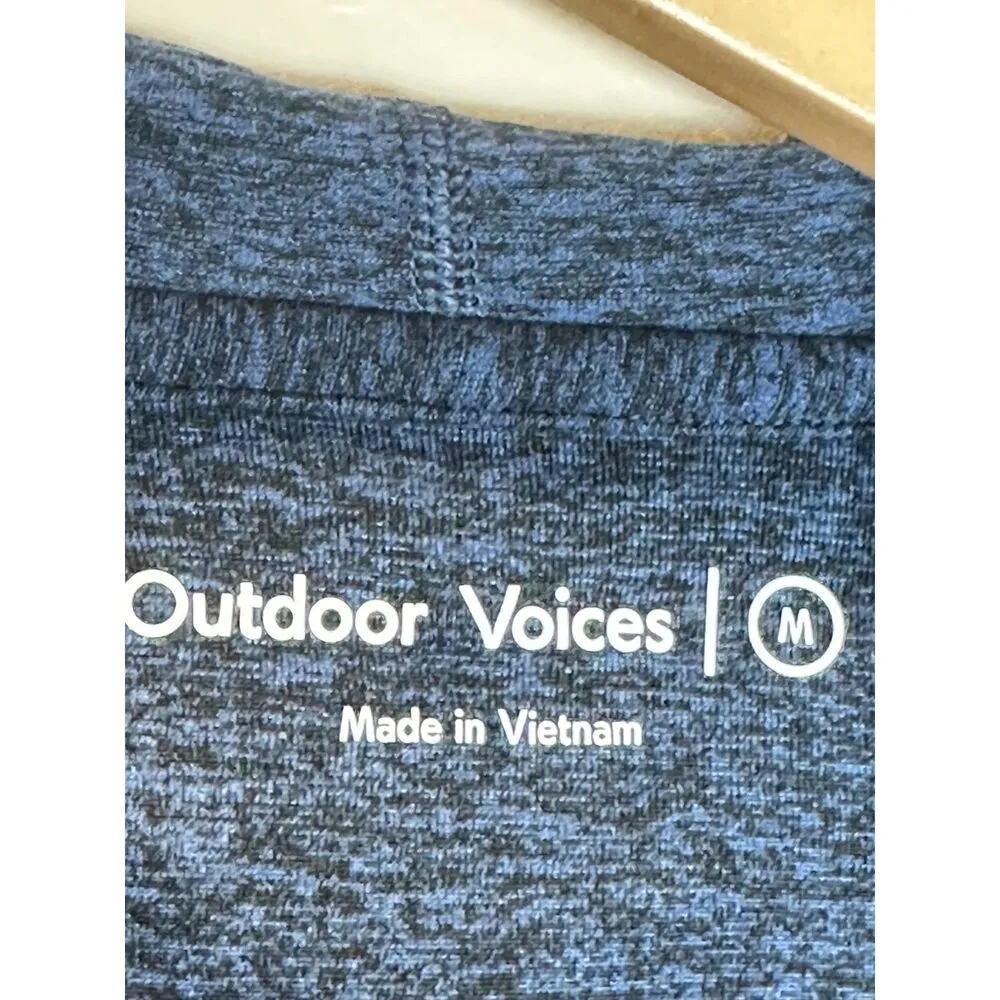 Outdoor Voices  Women's Size M Blue CloudKnit Pullover Hoodie EUC - Image 5
