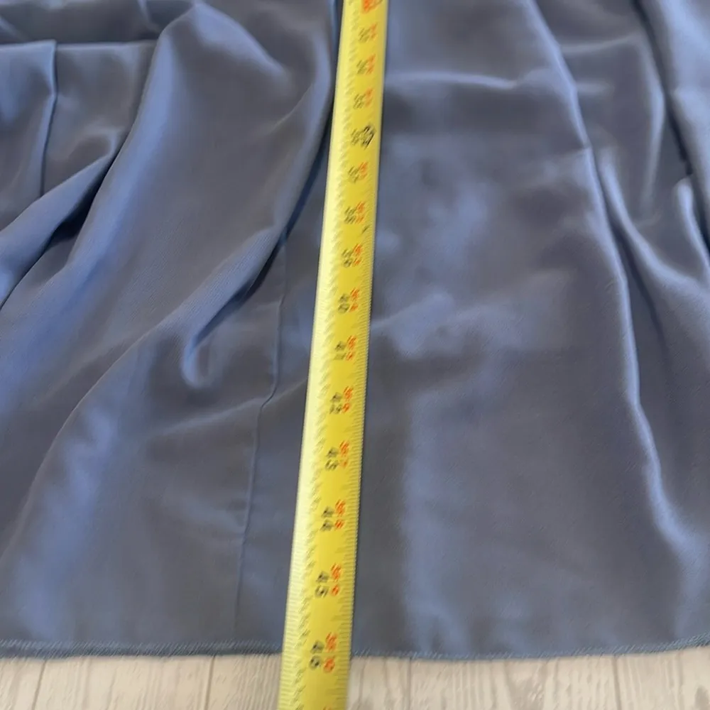 Ricarica Chiffon Maxi dress Blue V - Image 11