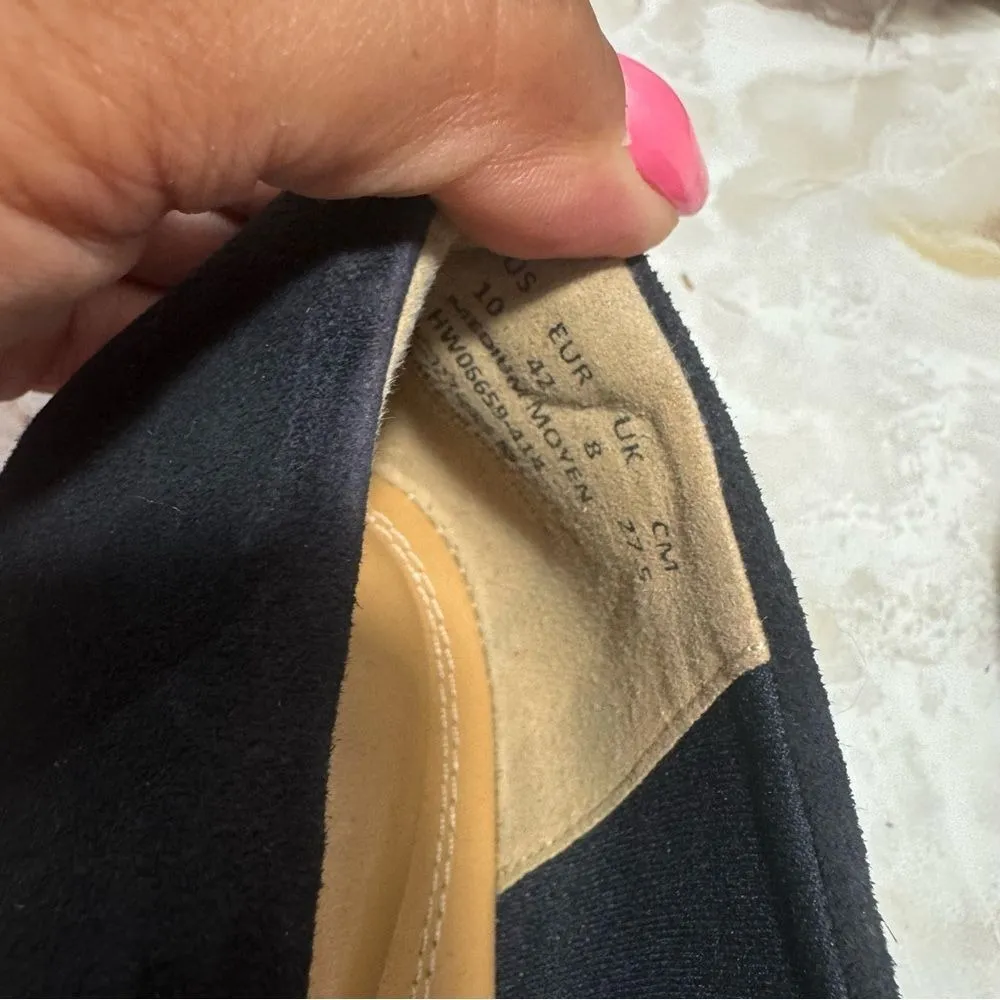 Hush Puppies Bounce Navy Suede Flats Size‎ 10 - Image 4