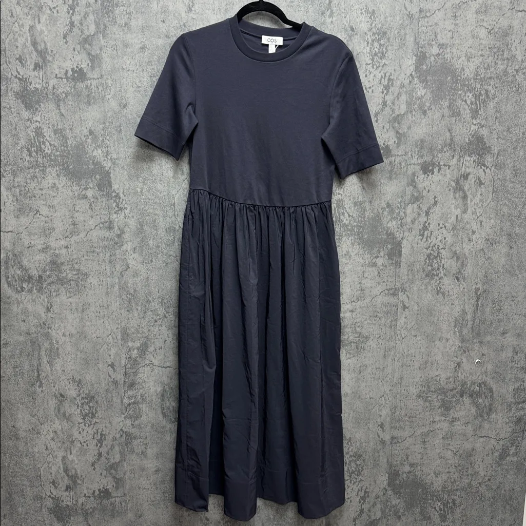 COS Contrast Panel MIDI Dress - Image 4