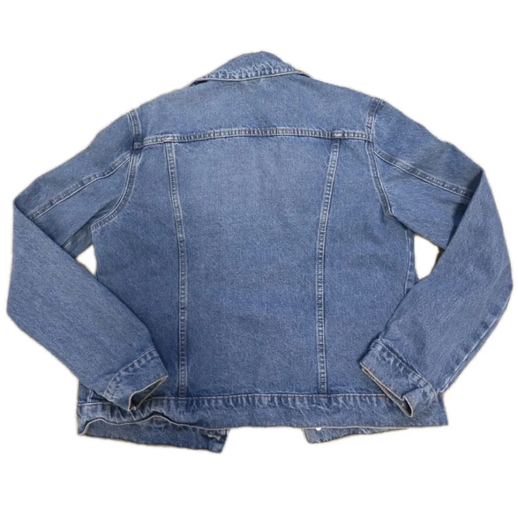 Hudson Denim Trucker Jacket Size Large XLarge Button Up Y2K Jean Western Rigid - Image 2