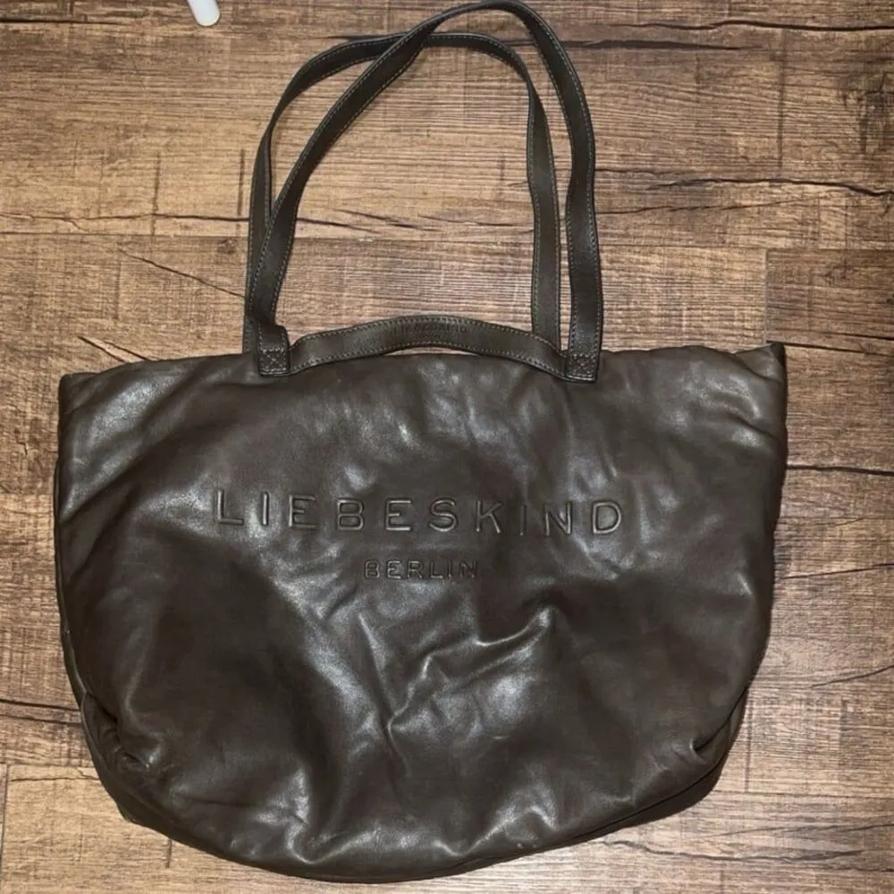 Liebeskind Berlin leather puffy cloud tote bag Brown - Image 3