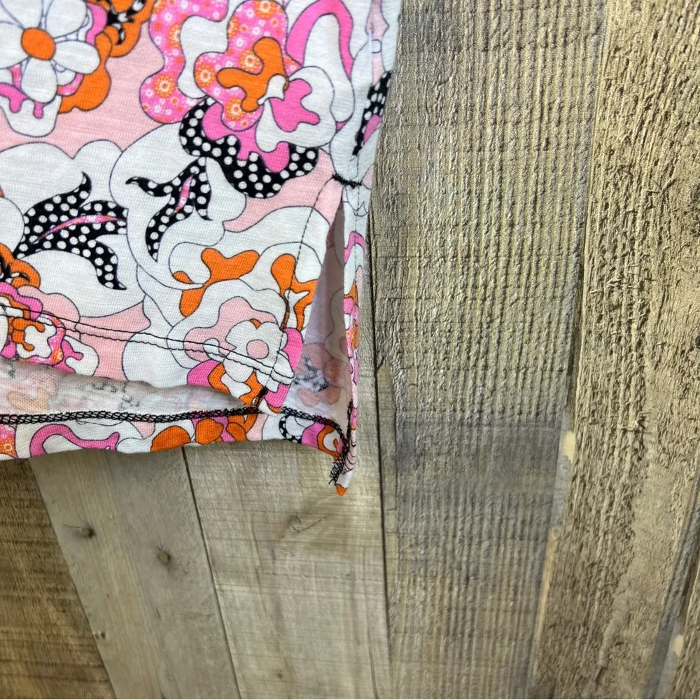 Cato 22/24W Multicolored Floral & Polka Dot 1 Arm Short Sleeve 1 Arm No … - Image 4
