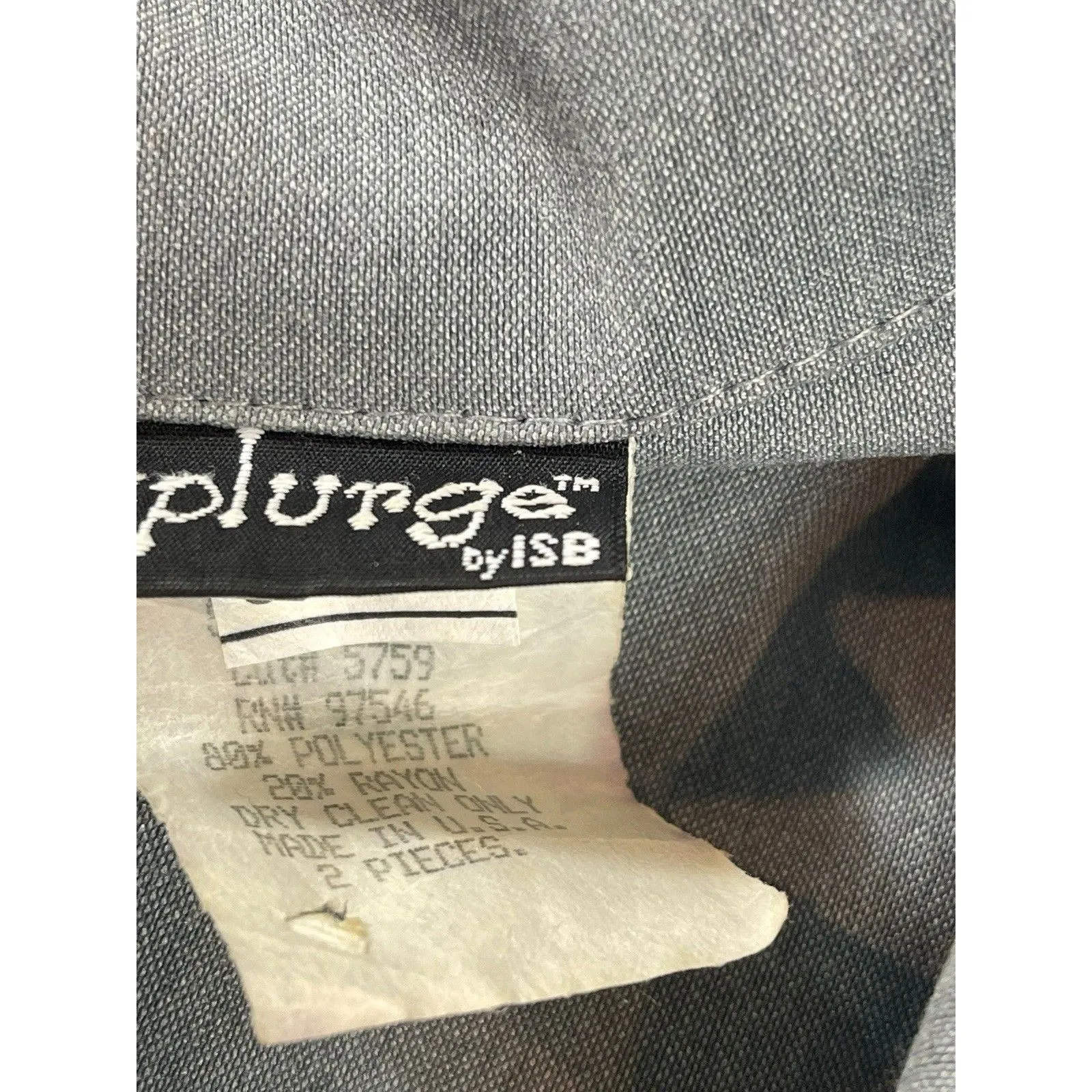 VTG Splurge Women’s Gray Skirt Suit Set 7 Blazer Pencil Skirt 90s Y2K Career Size undefined - Image 13