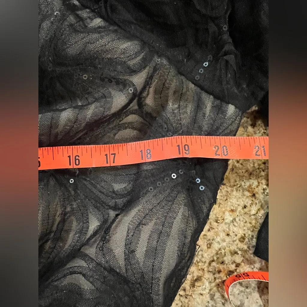 Ramy Brook NWT Sample Lace Sequin Satin Palazzo Jumpsuit Size Small Off Shoulder - Image 7