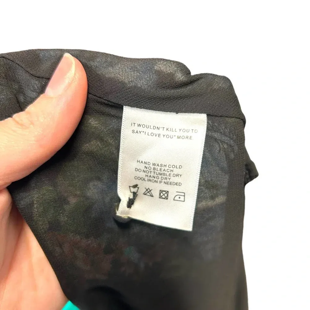 LPA‎ Dress 5 in Antique Floral Print Off the Shoulder Halter Size Small - Image 9