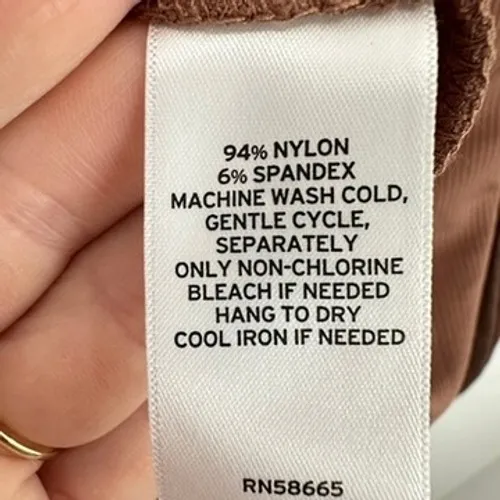 BP Brown Long Sleeve Bodysuit Ribbed Sculpting Knit Top Medium‎ Comfortable - Image 6