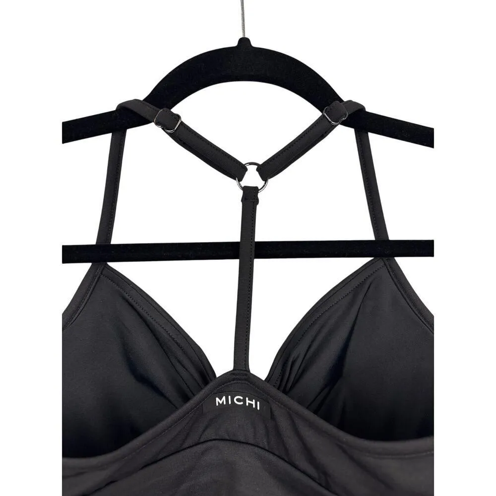 NWT Michi Black Ruched Racerback Sports Bra Size XS – Stretchy Activewear Top - Image 6