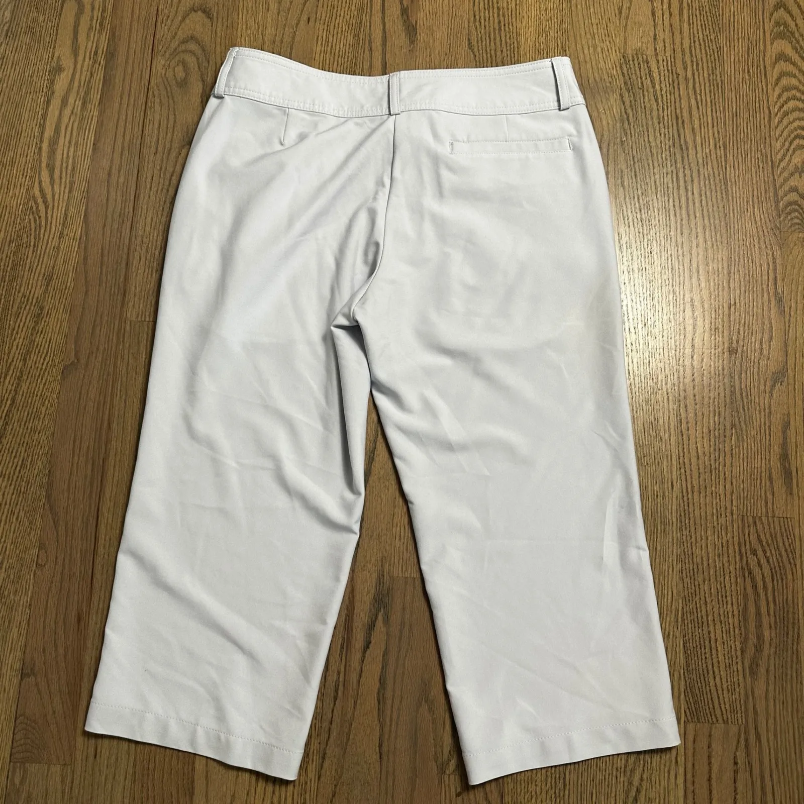 Pebble Beach Performance Women's Golf Capri Pant Crop Lightweight‎ stone Size 6 Blue - Image 2