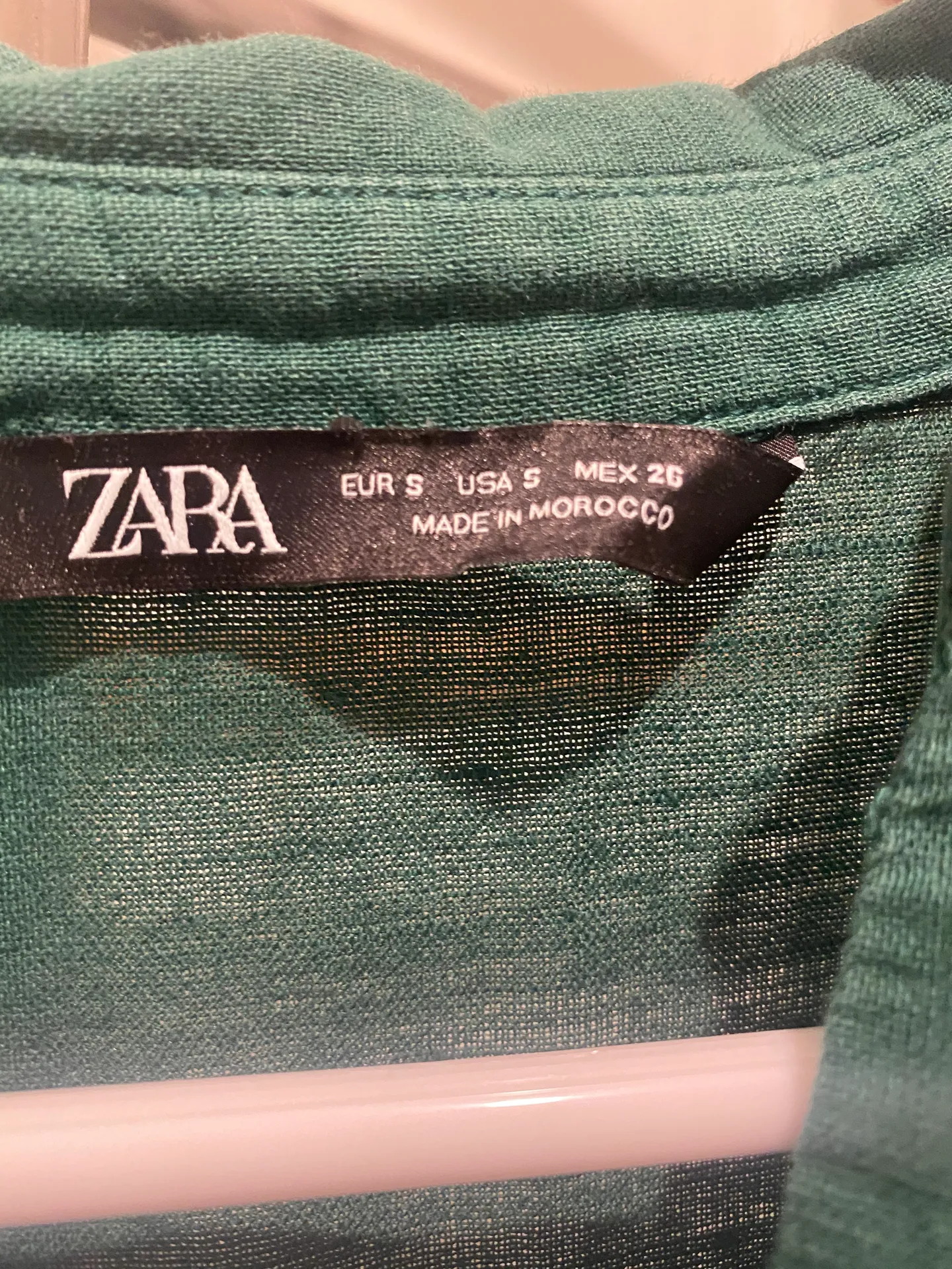 ZARA collard linen dress - Image 3