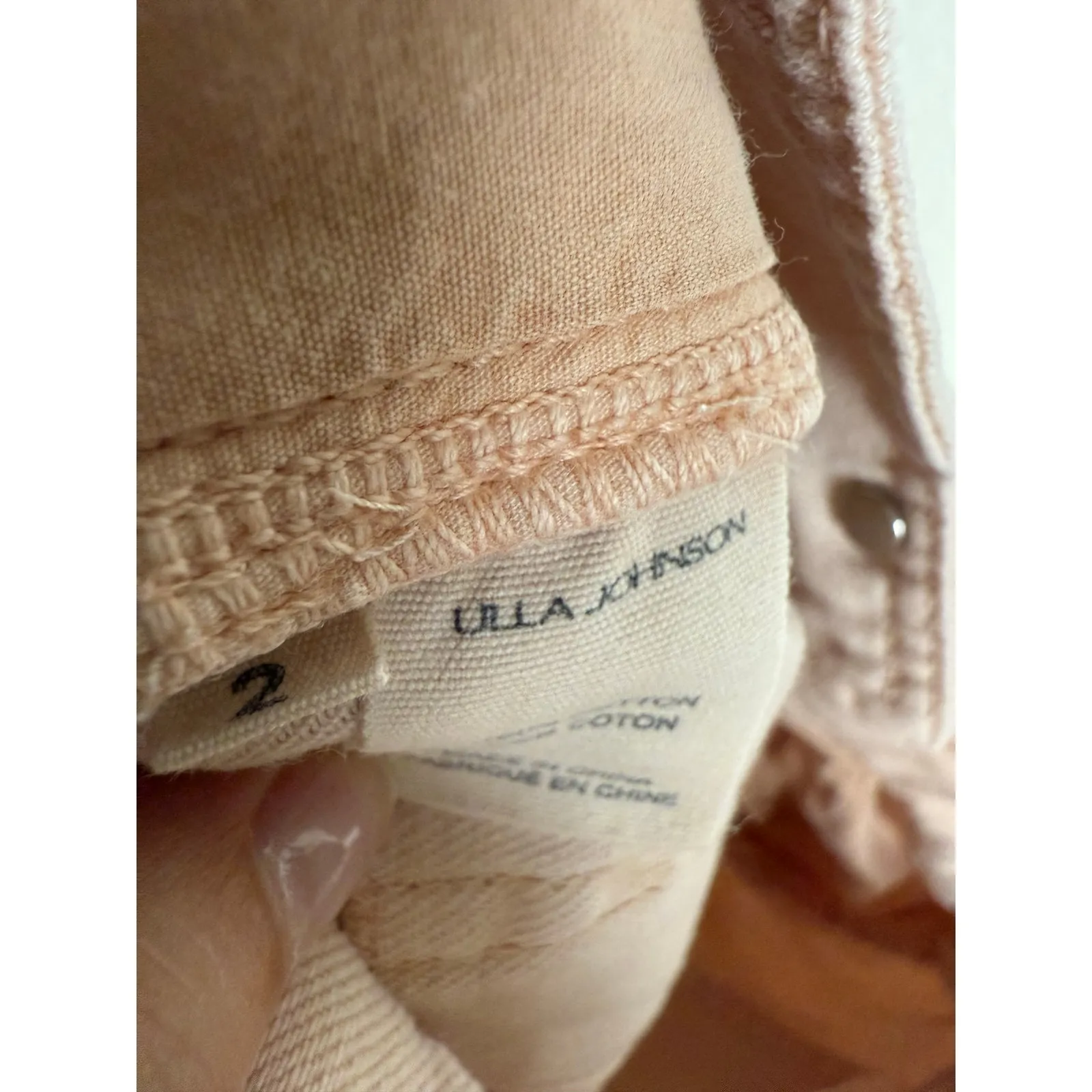 Ulla Johnson Alvin High Waist Pink Pleated Button Fly Shorts Size 2 - Image 13