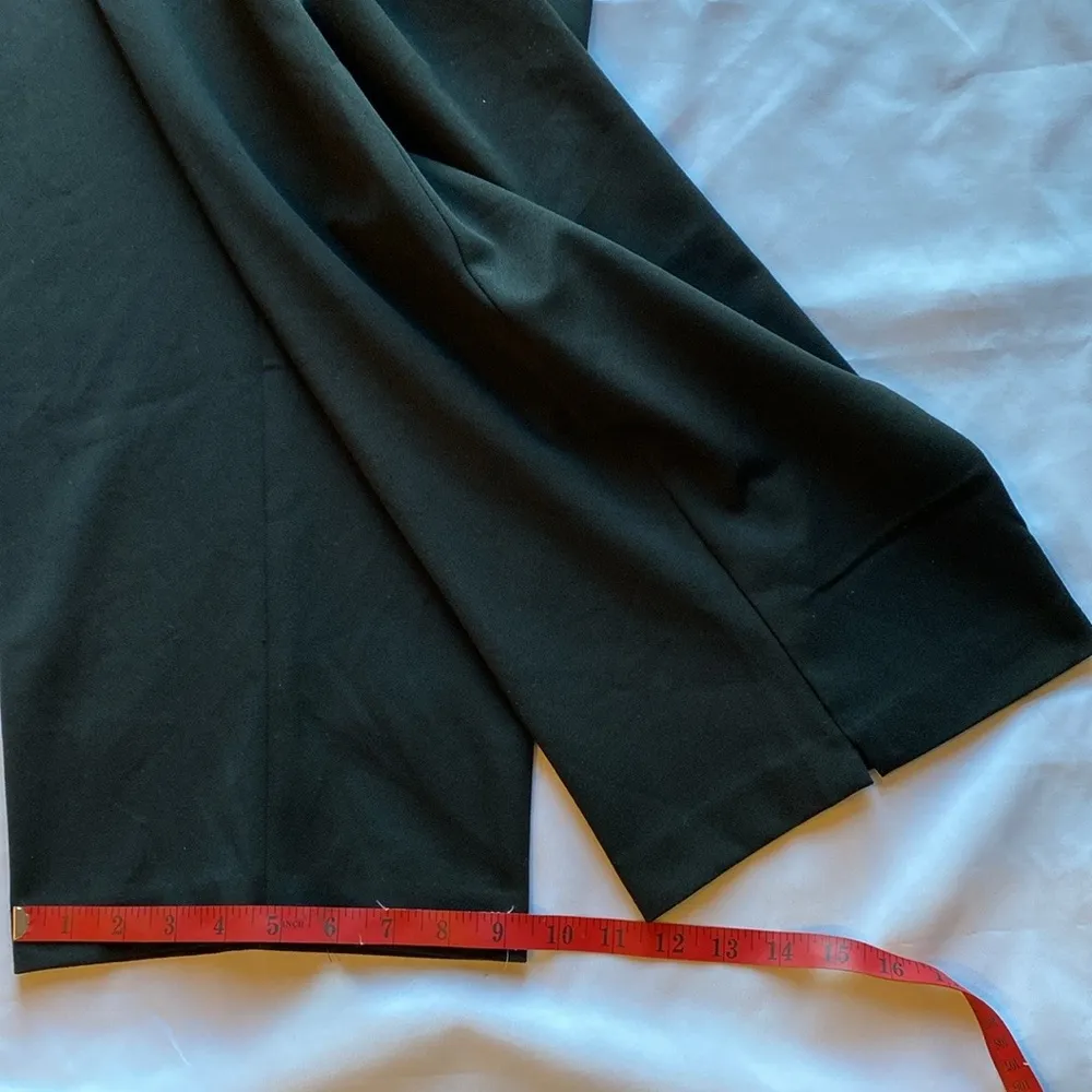 🖤 Karen Kane Stretch Front Zip Straight Leg Dress Pants, Black, No Pockets, 22W - Image 10