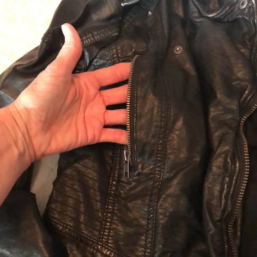 Free people leather jacket - Image 4